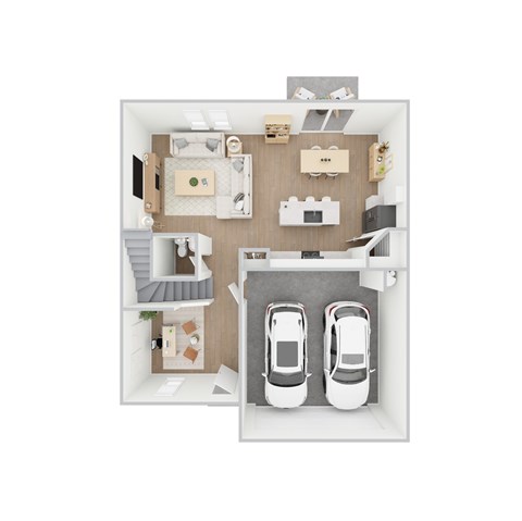 Redbud Floor Plan - 3 Bed/2.5 Bath - 2060 SF